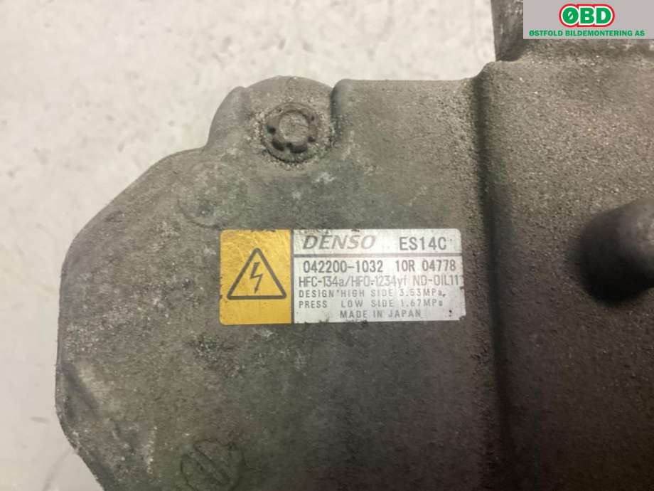 Aircondition kompressor til Toyota Auris 2015-2019 (Type II, Fase 2)  (TOYOTA|8837047033|)