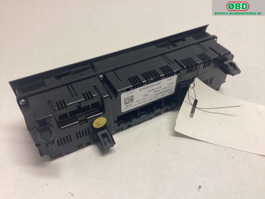 Varmeapparat betjening til Audi A8 2010-2013 (Type III, Fase 1)  (AUDI|4H0 820 043 H||4H0820043E)