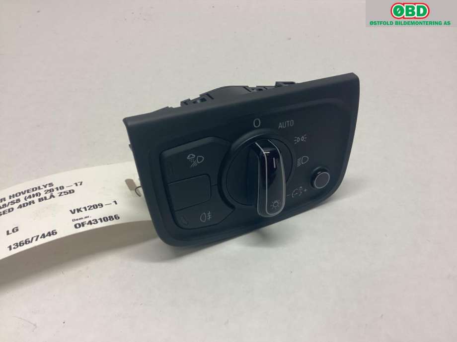 Bryter lys til Audi A8 2010-2013 (Type III, Fase 1) (AUDI|4H0 941 531 B||4H0941531B)
