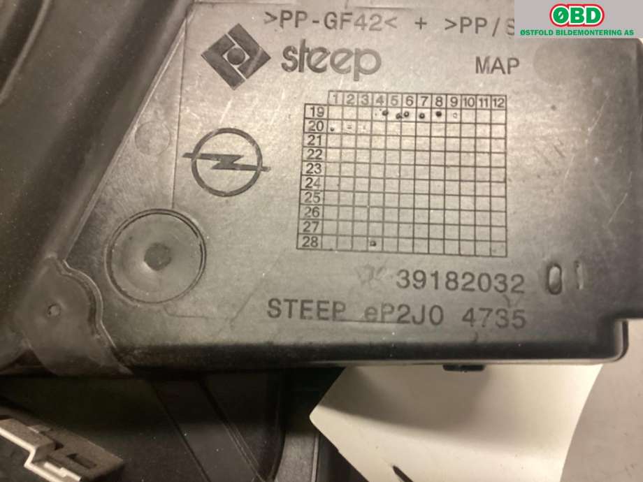 Batterilader inntak/luke til Opel Corsa F 2019-->> (OPEL||39182032)