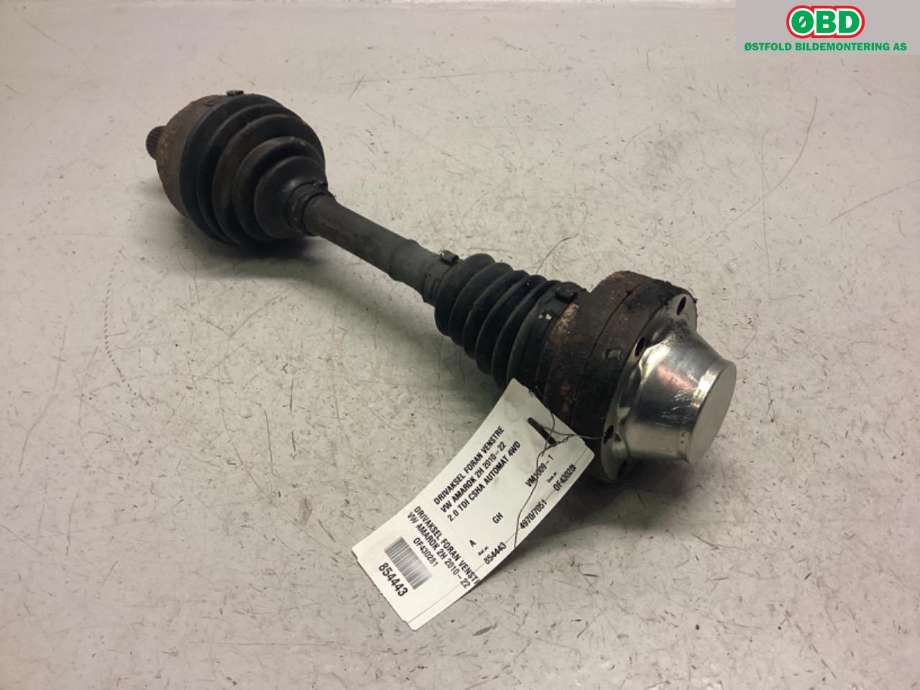 Drivaksel venstre foran til VW Amarok 2010-2016 (Type I, Fase 1) (VOLKSWAGEN|2H0 407 271 D|)