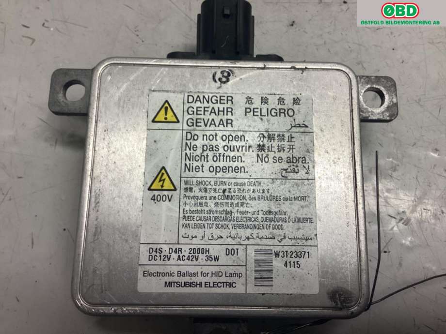 Styreenhet xenon/ballast til Mitsubishi Outlander 2012-2015 (Type III, Fase 1) (MITSUBISHI|8301C463|W3T23371|)