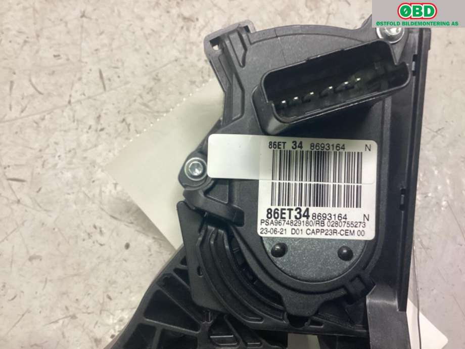 Pedal gass til Citroën C5, Aircross 2019-->>  (CITROEN|96 748 291 80|)