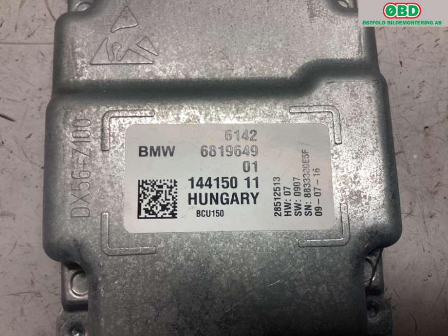 Styreenhet diverse til BMW 7-Serie 2015-->> (G11/G12) (G11/G12) (BMW||61426819649)