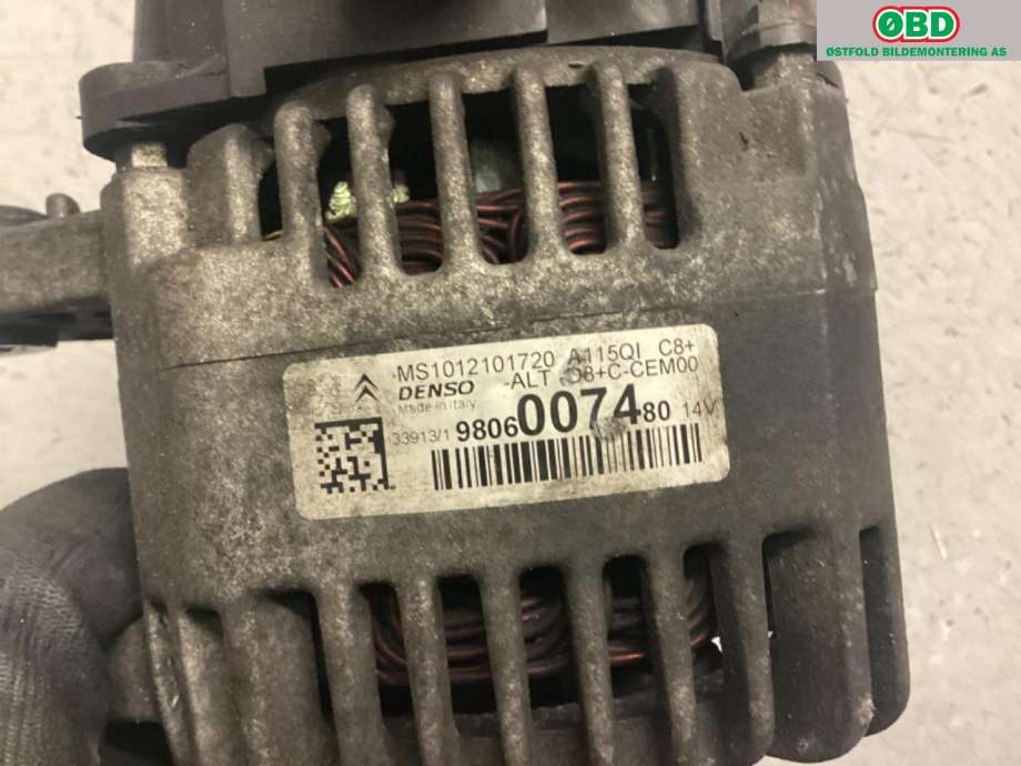 Dynamo til Peugeot 208 2012-2019 (Type I)  (PEUGEOT|98 060 074 80|)