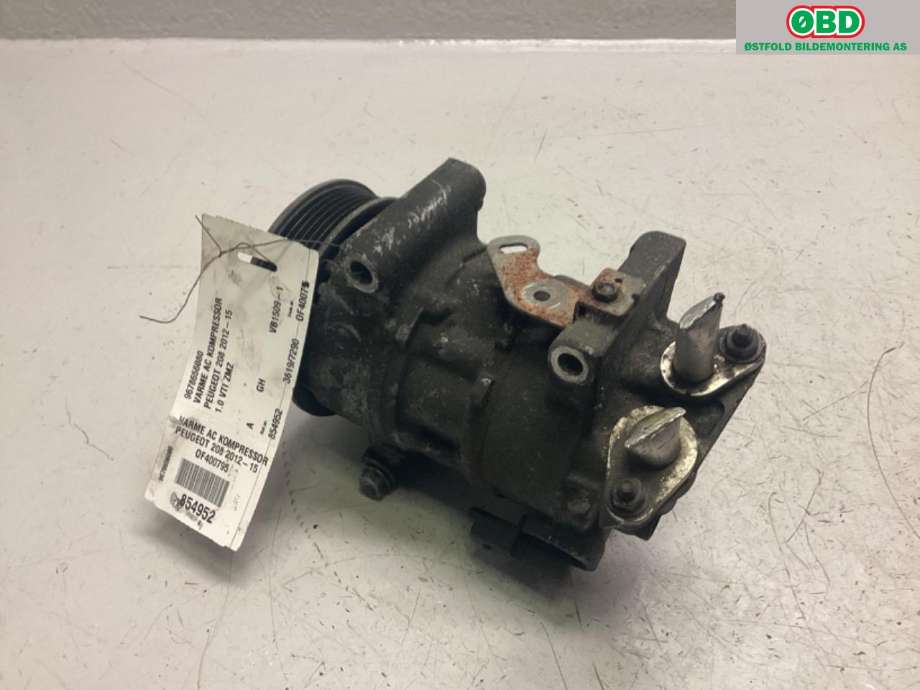 Aircondition kompressor til Peugeot 208 2012-2019 (Type I)  (PEUGEOT|9678656080|)