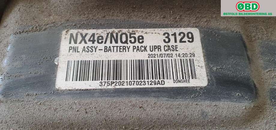 Batteripakke elbil til Hyundai Tucson 2021-->>  (HYUNDAI|37501P0500|)