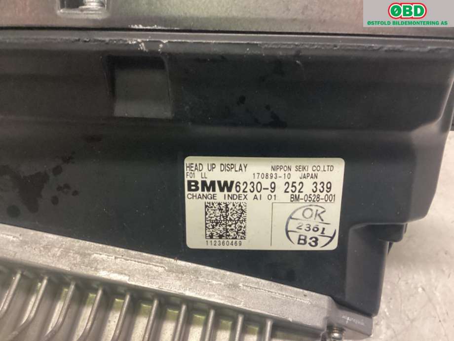 Instrumentpanel til BMW 7-Serie 2009-2015 (F01/F02/F03/F04) (F01/F02/F03/F04) (BMW|62 30 9 395 581||62309252339)