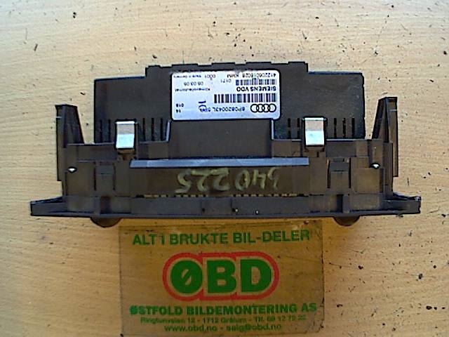 Varmeapparat betjening til Audi A3 2003-2008 (Type II, Fase 1)  (AUDI|8P0820043AH||8P0820043L)