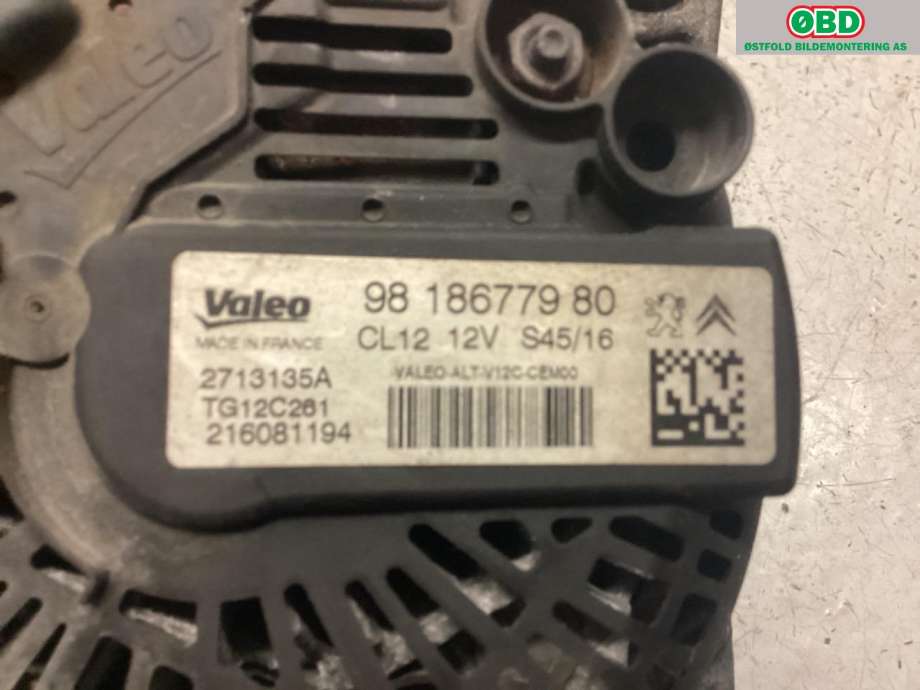 Dynamo til Peugeot 2008 2013-2019 (Type I)  (PEUGEOT|96 708 995 80|)