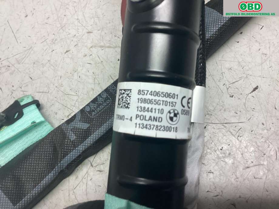 Airbag gardin høyre til BMW i3 2013-2022  (BMW|72 12 7 406 506||85740650601)