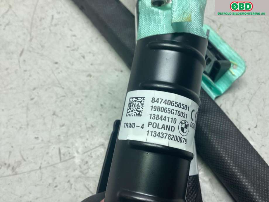 Airbag gardin venstre til BMW i3 2013-2022  (BMW|72 12 7 406 505||84740650501)