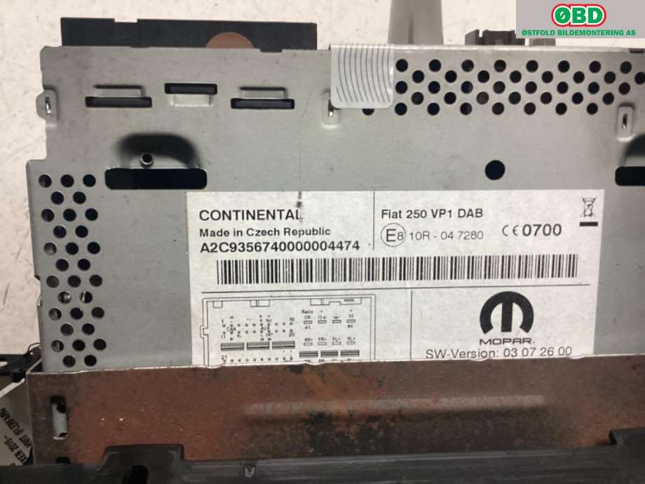 Bilstereo til Peugeot Boxer 2014-->> (Type III, Fase 2) (Peugeot|16 142 297 80|)