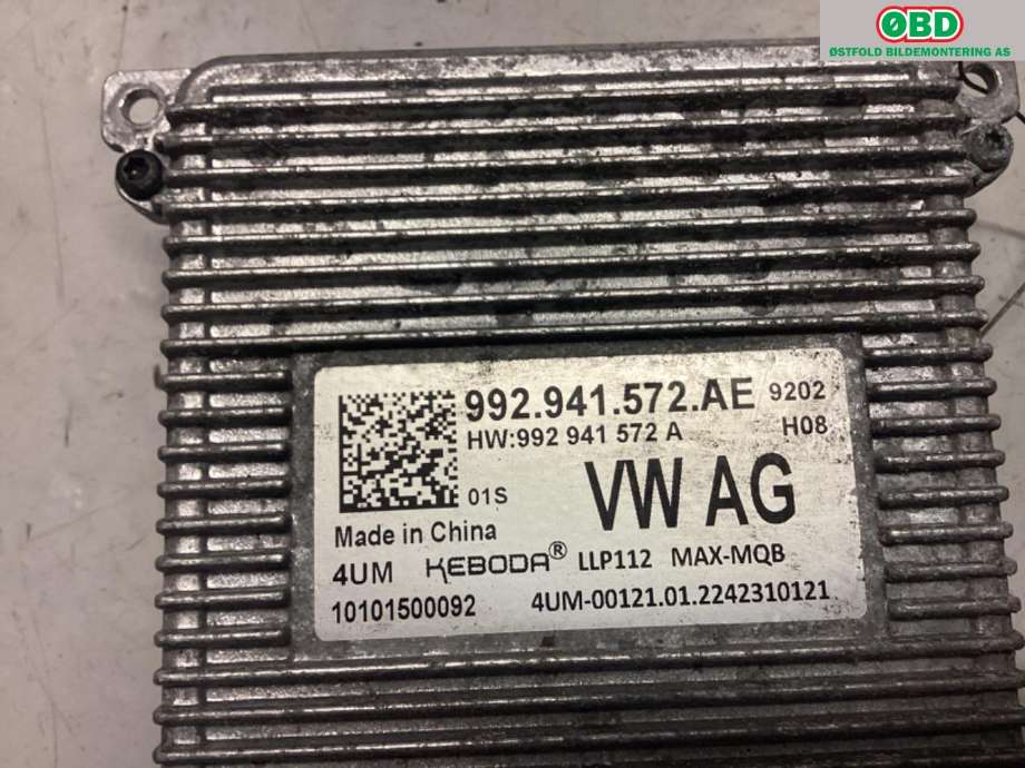 Styreenhet xenon/ballast til VW ID.5 2022-->>  (VOLKSWAGEN ID.5|992 941 572 AE|)