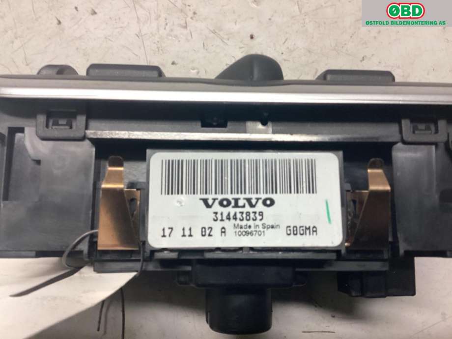 Bryter lys til Volvo V60/V60 CC 2013-2018 (Type I, Fase 2)  (VOLVO|31443839|)