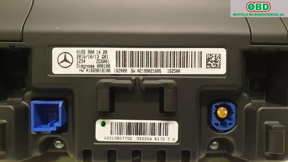 Instrument kjørecomputer til Mercedes B-Klasse 2011-2018 (W246) (W246) (MERCEDES|A 166 900 14 20||1669001420)