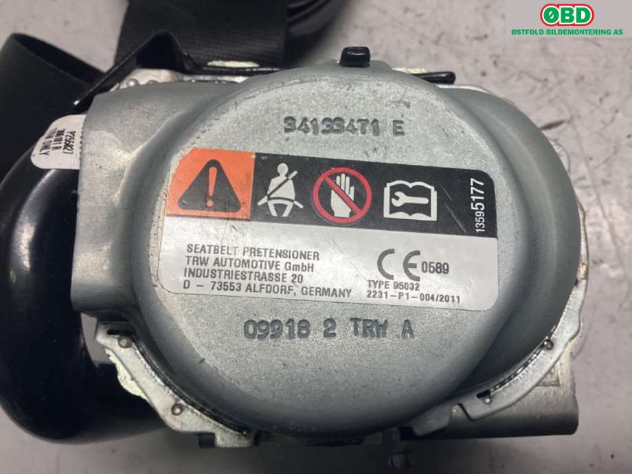 Airbag beltestrammer til BMW X5 2018-->> (G05) (G05) (BMW|72 11 7 497 591|)