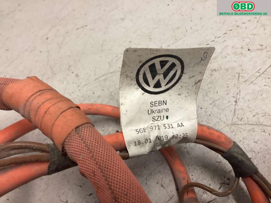 Kabel høy volt (HV) hybrid til VW e-Golf 2017-2020 (Fase 2)  (VOLKSWAGEN|5GE 971 531 AA||5GE971531AA)