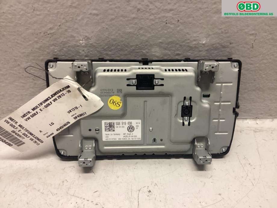 Bilstereo til VW e-Golf 2017-2020 (Fase 2)  (VOLKSWAGEN|5G6 919 606 C||5G6919606)
