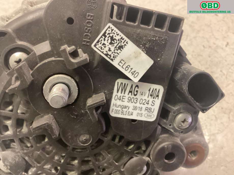 Dynamo til VW Golf VII 2017-2020 (Fase 2)  (VOLKSWAGEN|04E 903 024 S|04C 903 021 A|04E903024S)