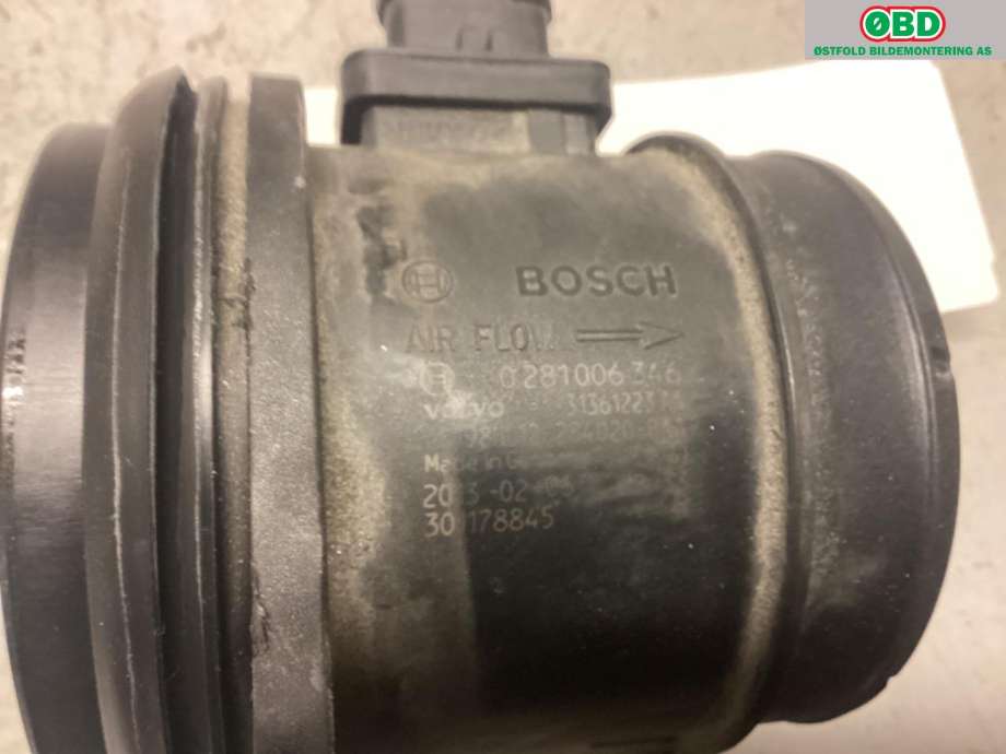 Luftmengde/luftmassemåler til Volvo V70 2007-2013 (Type III, Fase 1)  (VOLVO|0281006346||F00C2G8029)