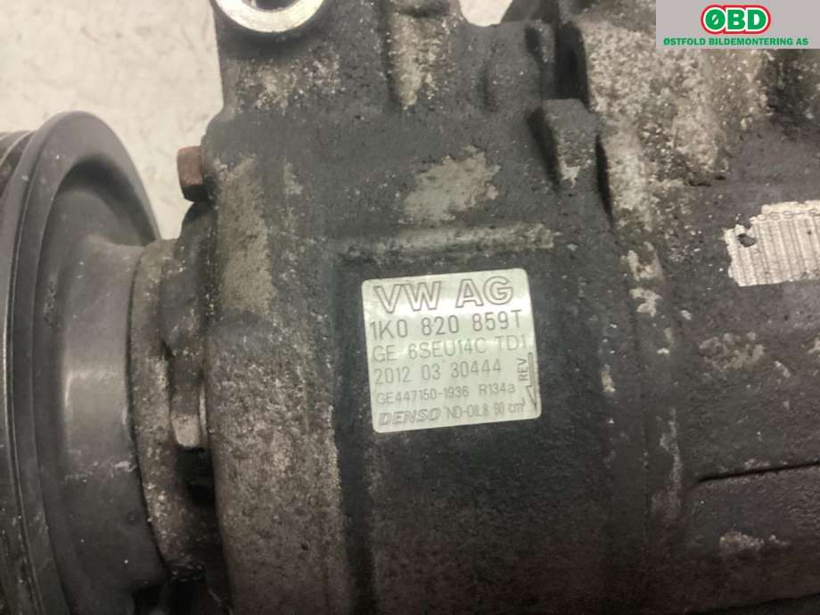 Aircondition kompressor til VW Beetle 2011-2018 (Type II)  (VOLKSWAGEN|1K0 820 859 T|1K0 820 859 TX|1K0820859T)