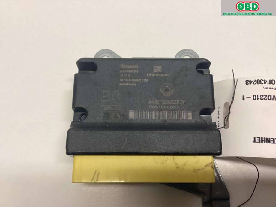 Airbag elektronikk til Renault Zoe 2013-2019 (Fase 1) (RENAULT||985100065R)