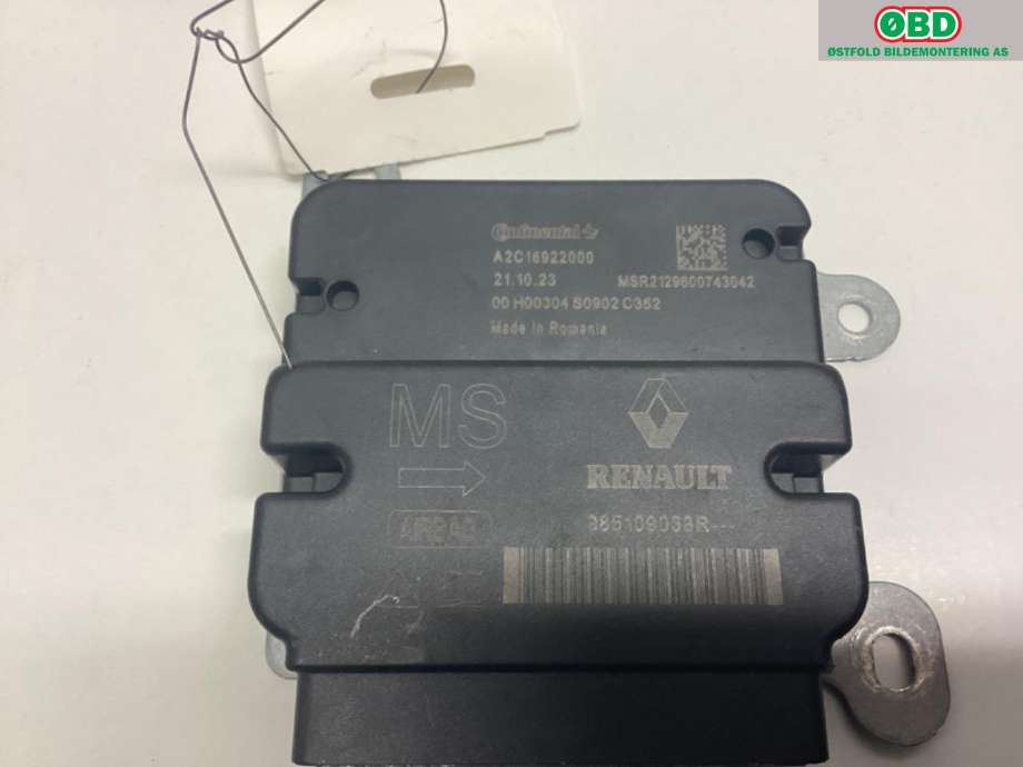 Airbag elektronikk til Renault Kangoo 2021-->> (Type III) (Renault Kangoo NY!!!!!!!!!|985109033R|)