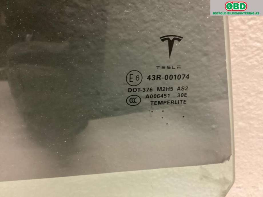Siderute høyre bak til Tesla Model S 2013-2016 (Fase 1) (TESLA|6006571-00-B|)