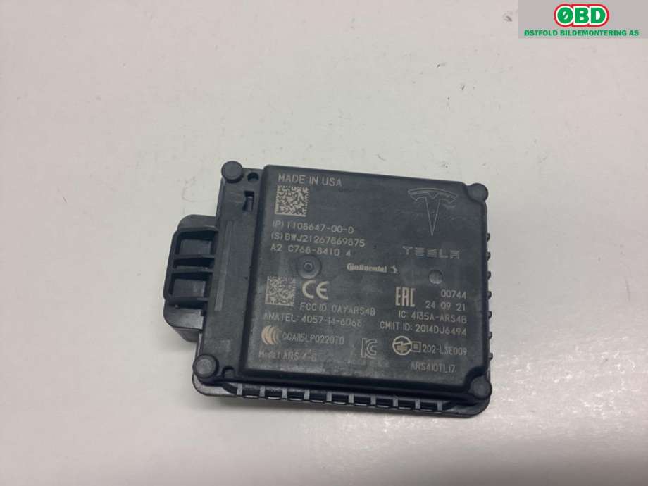 Sensor radar til Tesla Model Y 2021-2024 (Type I)  (TESLA|1108647-00-D|)