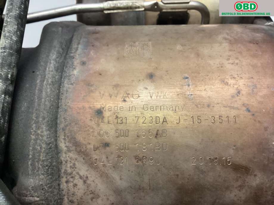 Partikkelfilter til Škoda Octavia 2013-2016 (Type III, Fase 1)  (SKODA|04L 131 669 JX|)