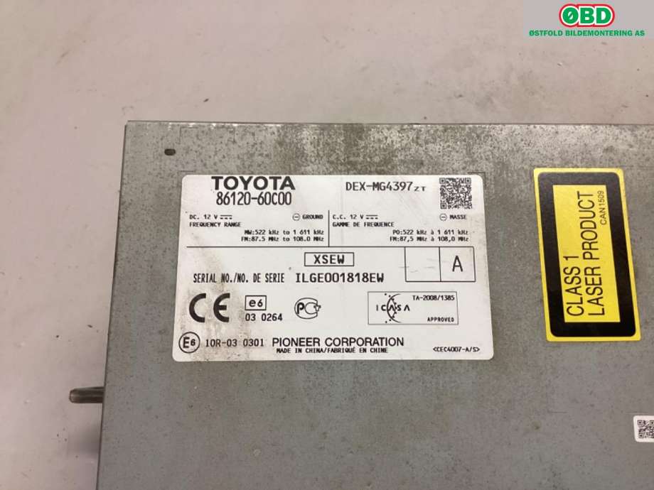 Bilstereo til Toyota Land Cruiser 150 2010-2013 (Fase 1) (TOYOTA|)