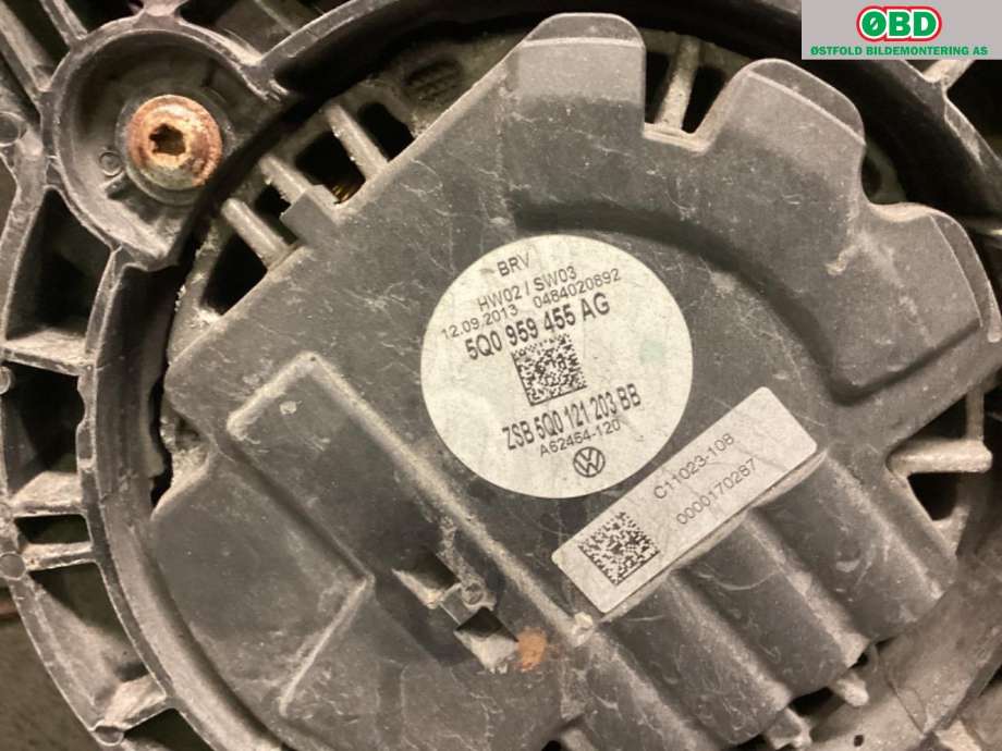 Kjølevifte til Audi A3 2012-2016 (Type III, Fase 1)  (AUDI|5Q0 121 203 BB|)