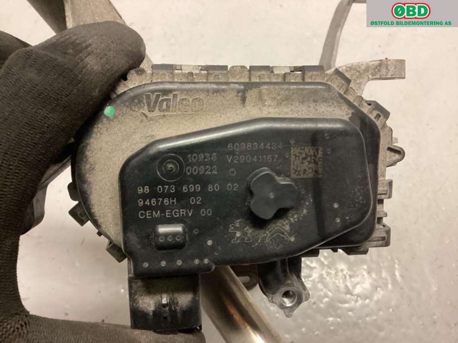 EGR-ventil til Citroën Berlingo 2015-2019 (Type II, Fase 2)  (CITROEN|98 330 958 80|)