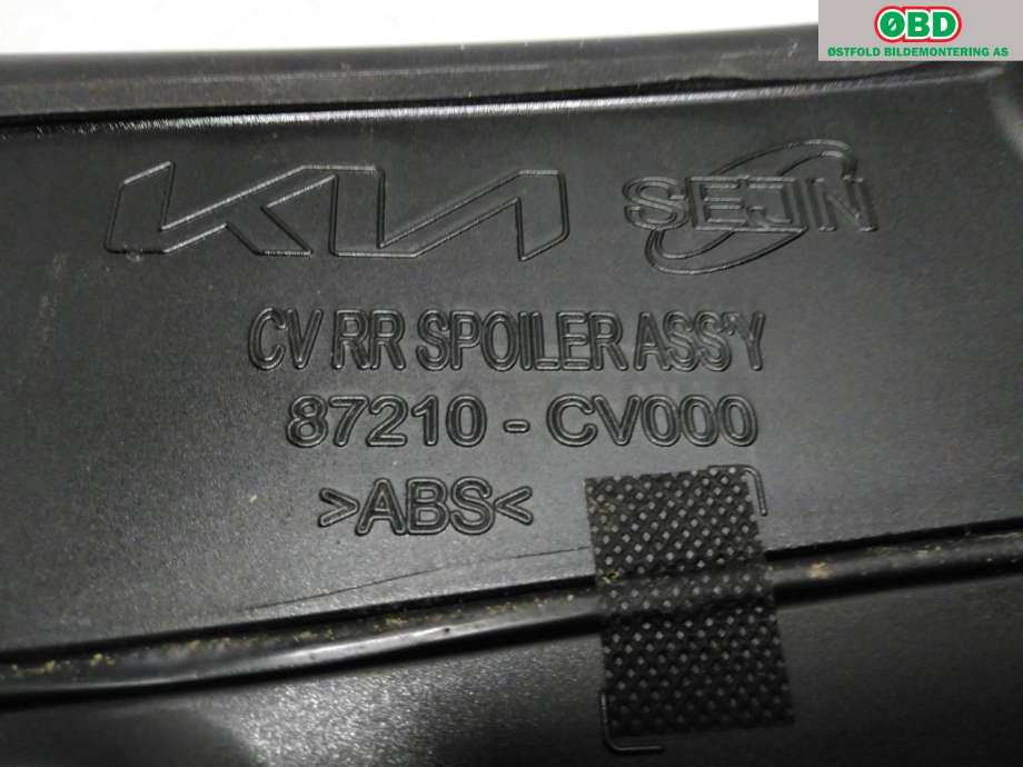 Spoiler bakluke til Kia EV6 2021-->>  (KIA EV6 GT KOMBI||87210CV000)