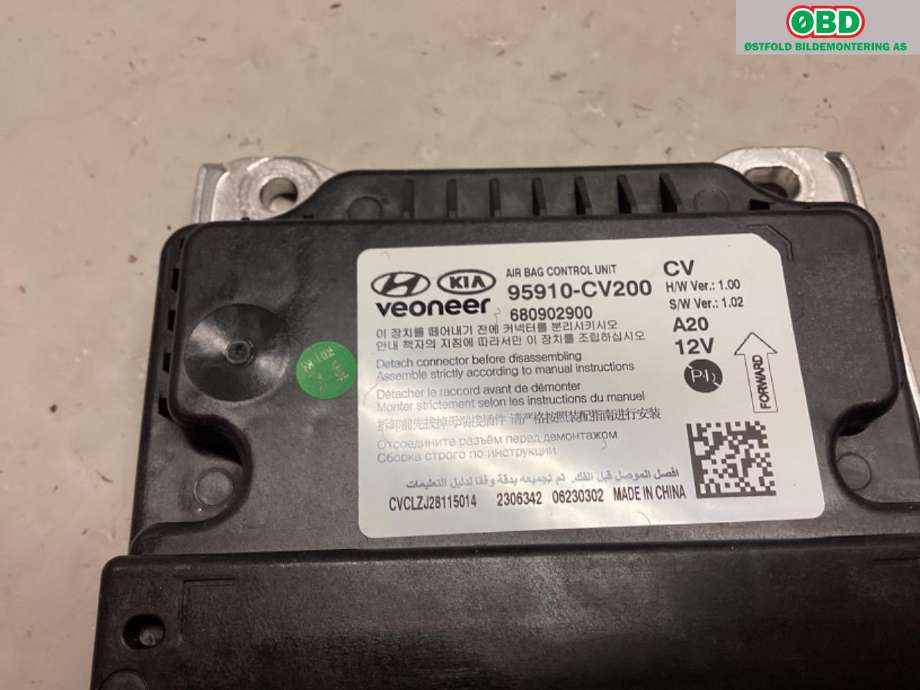 Airbag elektronikk til Kia EV6 2021-->>  (KIA EV6 GT KOMBI|95910CV200|)
