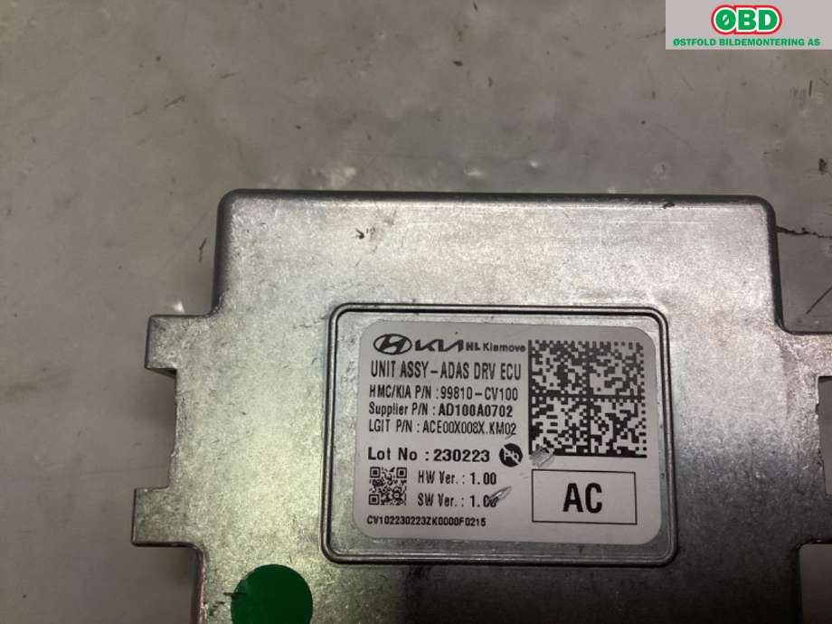 Sensor radar til Kia EV6 2021-->>  (KIA EV6 GT KOMBI||99810CV100)