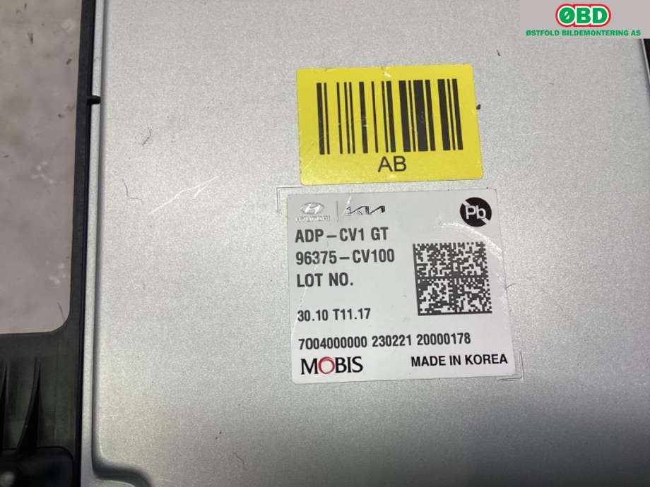 Bilstereo forsterker til Kia EV6 2021-->> (KIA EV6 GT KOMBI||96375CV100)