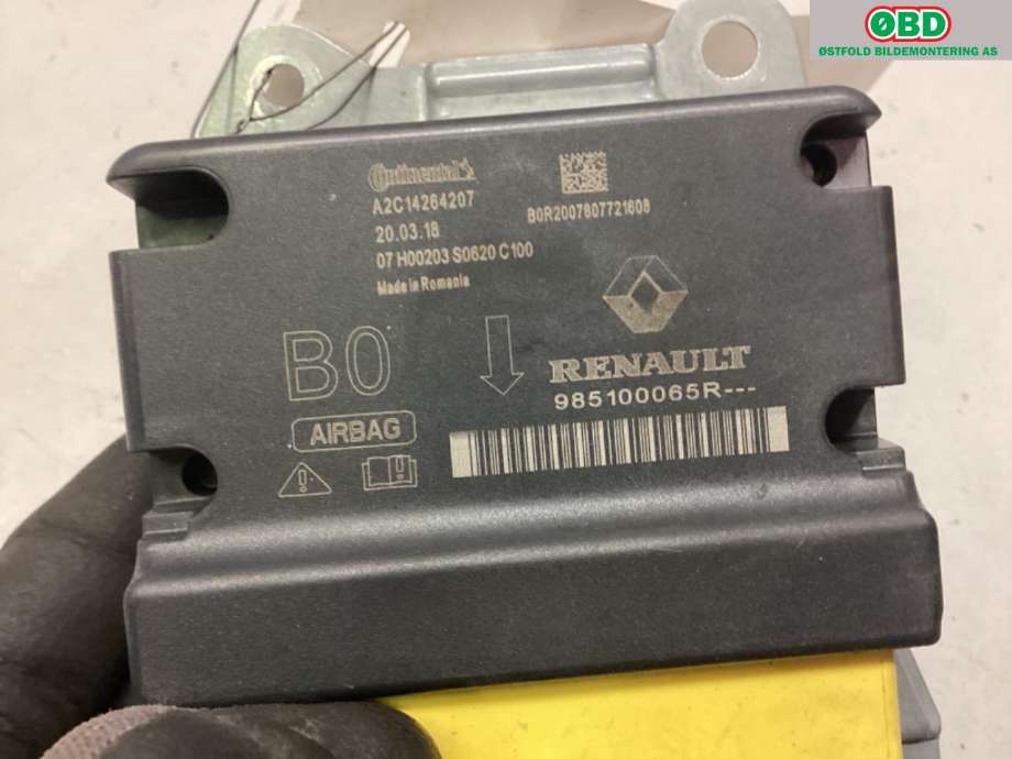 Airbag elektronikk til Renault Zoe 2013-2019 (Fase 1)  (RENAULT||985100065R)