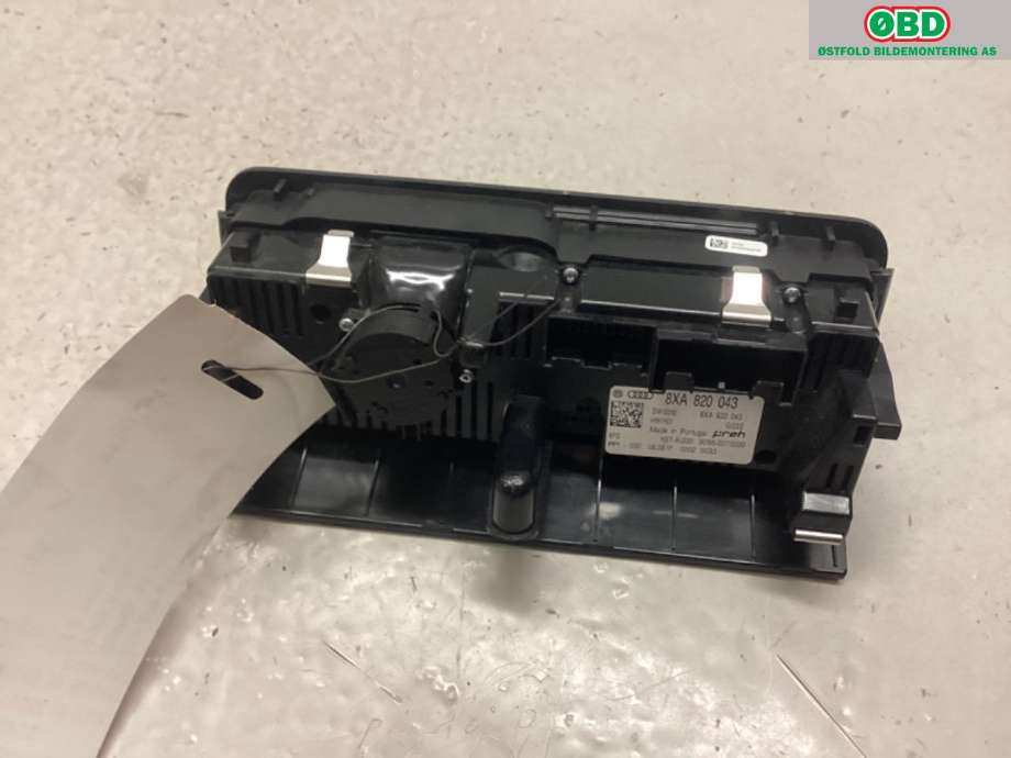 Varmeapparat betjening til Audi A1 2015-2018 (Type I, Fase 2)  (AUDI|8XA 820 043||8XA820043)