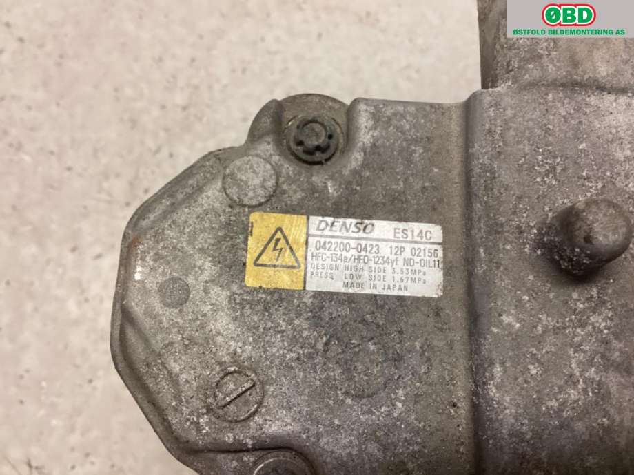 Aircondition kompressor til Toyota Auris 2013-2015 (Type II, Fase 1)  (TOYOTA|8837047032|)
