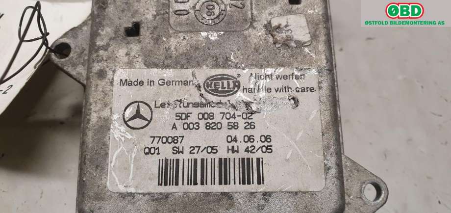 Styreenhet xenon/ballast til Mercedes GL 2006-2012 (X164) (X164) (MERCEDES|A 003 820 51 26||A0038205826)