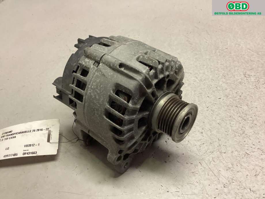 Dynamo til VW Transporter / Caravelle, 2019-->> (T6.1) (T6.1) (VOLKSWAGEN|03H 903 026 A)