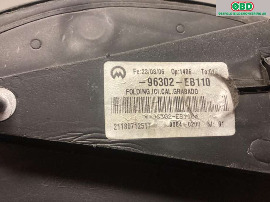Speil venstre til Nissan Pathfinder 2005-2010 (Fase 1) (R51) (R51) (NISSAN|96302EB110|)