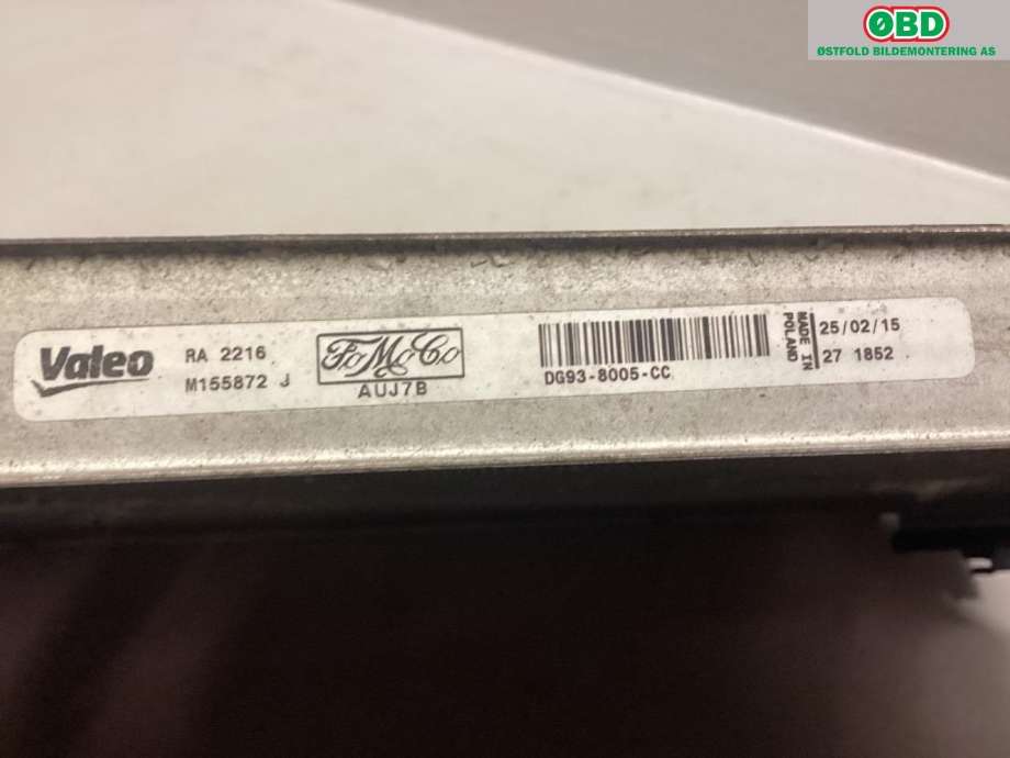 Radiator (manuell gir) til Ford Mondeo 2014-2019 (Type V, Fase 1)  (FORD|2069561||DG938005CC)