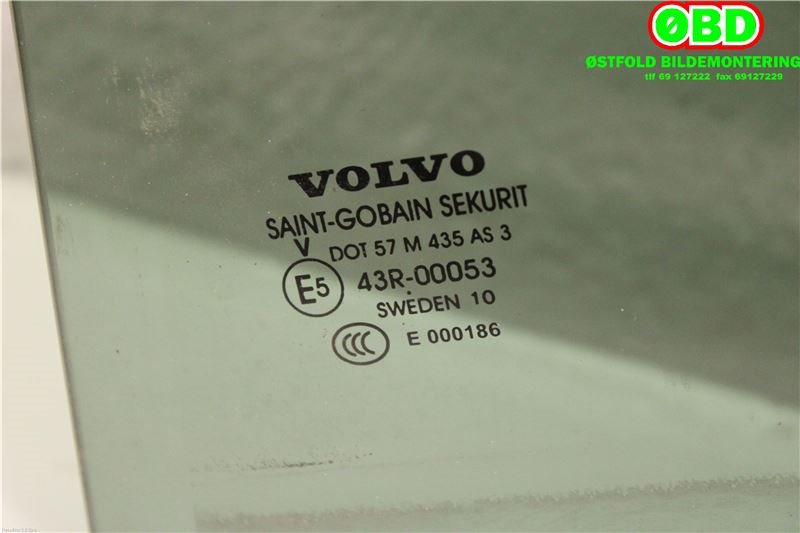 Siderute venstre bak til Volvo V70 2007-2013 (Type III, Fase 1) (VOLVO|)