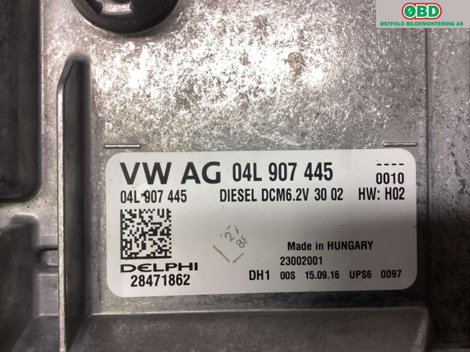 Styreenhet motor til VW Transporter / Caravelle 2015-2019 (T6) (T6) (VOLKSWAGEN|04L 906 056 KE||04L907445)