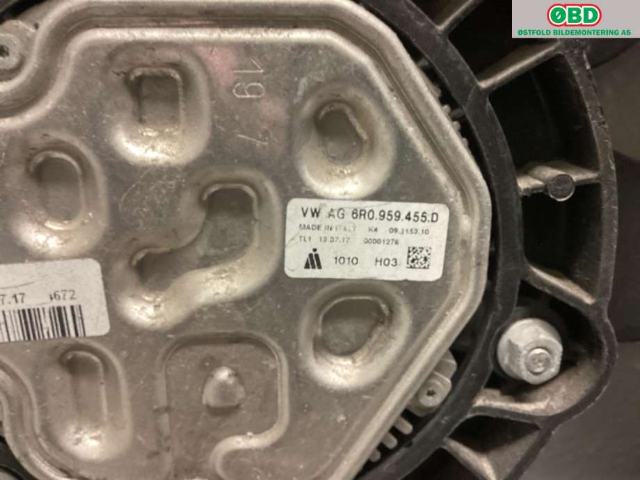 Kjølevifte til Audi A1 2015-2018 (Type I, Fase 2)  (AUDI|6R0 959 455 D||6R0959455D)