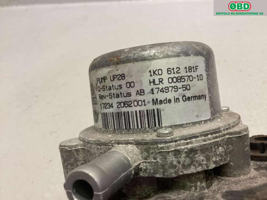 Vakuumpumpe til Audi A1 2015-2018 (Type I, Fase 2)  (AUDI|1K0 612 181 F||1K0612181F)
