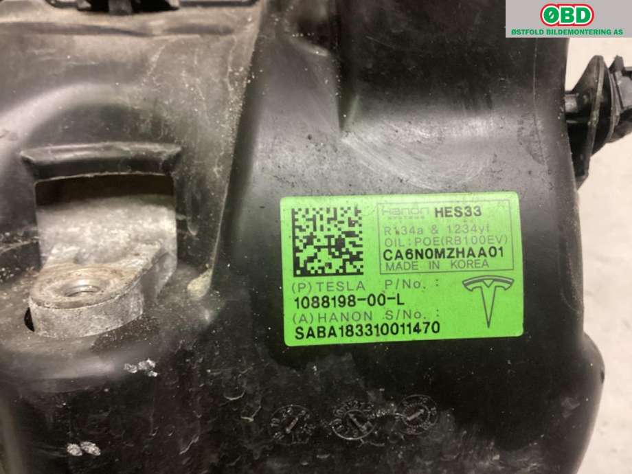 Aircondition kompressor til Tesla Model 3 2018-2023 (Fase 1)  (TESLA|1088198-00-L|)